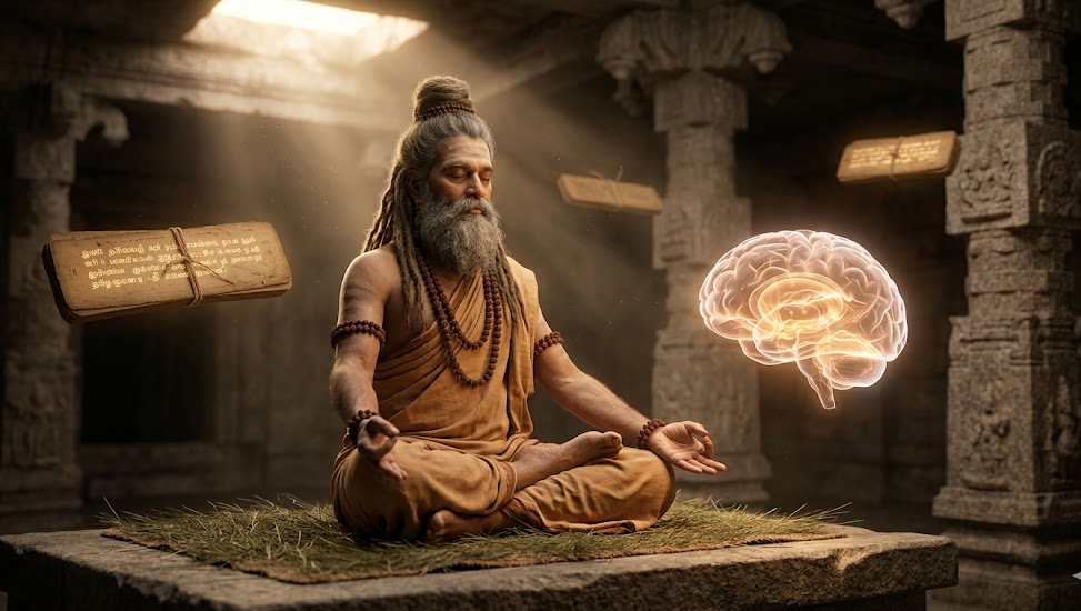 Siddha Shirodhara treatment for mental health and stress relief in Tamil medicine.